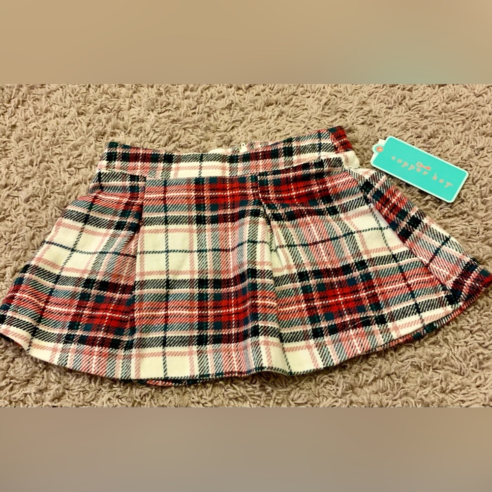 Copper Key Christmas Skirt 2T